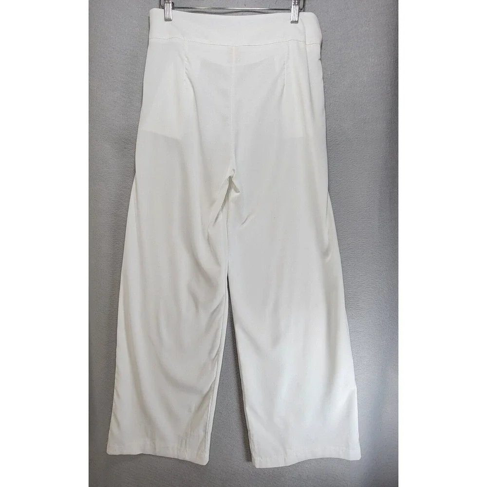 Youboya Pants Women 31 Wide Leg Boho Palazzo Pleated Hi Waisted Pocket Lagenlook